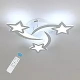 Goeco Plafoniera LED Soffitto Dimmerabile, 30W 3375LM Plafoniere Lampada con Telecomando, Moderna Plafoniere per Camera da Letto, Soggiorno, Dia 50cm