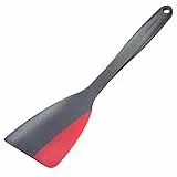Westmark Spatola con lato in silicone, Lunghezza: 31 cm, Plastica/Silicone, Flexi, Nero/Rosso, 15702270