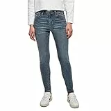 Urban Classics Jeans Skinny a Vita Media da Donna Pantaloni, Midstone Lavato, 64