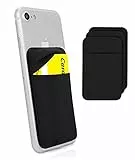 MyGadget 3X Portafoglio per Smartphone X 1 Tasca - Protezione RFID e NFC – Porta Carte di Credito Cuffie o Soldi - Wallet per Cellulare da incollare - Nero