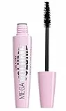 Wet n Wild, Mega Volume Mascara, Mascara Volumizzante e Ridensificante, Pennello in Fibra a Spirale e Formula Quick Loading Per un Volume Massimo, Arricchito con Vitamina E, Very Black