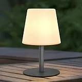 MALUX Lampada da Tavolo senza fili dimmerabile bianco caldo Bianco freddo 3000K 7500K lampade ricaricabili Impermeabile IP54 per giardino, Hotel, ristoranti, camera da letto, USB Ricaricabile grigio