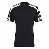 adidas Squadra 21 Short Sleeve Jersey, Maglia da Calcio A Maniche Corte Uomo, Black/White, M