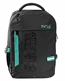 SQUID GAME - Borsone da Viaggio, Borsone Unisex per Bambini e Ragazzi con Spallacci Regolabili, Due Spazi con Chiusura ZIP, Tasca Posteriore per Tablet e Notebook, Nero - Ufficiale Squid Game