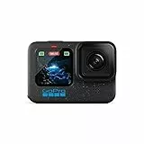 GoPro HERO12 Black - Action camera impermeabile con video Ultra HD 5.3K60, foto da 27 MP, HDR, sensore di immagine da 1/1,9', streaming live, webcam, stabilizzazione