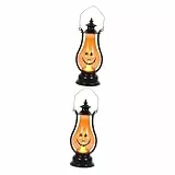Artibetter 2 Pezzi Lanterna Di Zucca Lanterne Per Interruzioni Di Corrente Interne Jack-O-Lanterna Halloween Lanterne Appese Goblincore Arredamento Della Camera Lanterna Decorativa Bambino