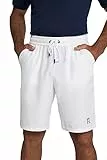 JP 1880 Jay-pi-Pantaloncini da Tennis Quickdry con Elastico in Vita Pantaloni, Biancaneve, L Uomo