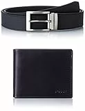 Fossil Portafoglio da uomo Derrick, Bifold in pelle nera 11,5 cm L x 1,9 cm L x 8,9 cm H MLG0721001