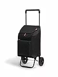 Gimi 102630 Carello Spesa New Argo capacità 45 Lt, Sacca In Poliestere Con Chiusura A Coulisse, Nero