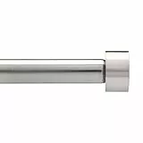 Umbra Cappa Asta per tende singola regolabile, diametro di 1,9 cm, 183-366 cm, Acciaio, Nichel/acciaio