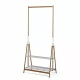 Foppapedretti Myhome Stand-Up Piantana Appendiabiti Pieghevole, Alluminio, Noce
