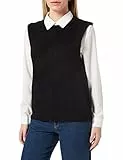 VERO MODA Vmolina SL O-Neck Vest Noos Maglioncino a Gilet, Nero, S Donna