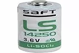 Saft LS14250 - Batteria 1/2 Li-SOCl2 (3,6 V, AA, confezione da 10 pezzi)