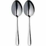 MASTERCLASS Kitchen Craft Master Class - Set di 2 cucchiai in Acciaio Inox