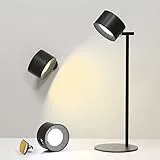Feallive Lampada da Tavolo Lampada da Scrivania LED Batteria ricaricabile Lampada da Comodino Multifunzionale Modalità di luminosità calda/bianca Rimovibile per Camera da Letto Studio Ufficio