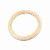 2 anelli da ginnastica in betulla, anelli da ginnastica in legno, anelli da ginnastica per allenamento di forza e allenamento, 28 mm, 32 mm (corda di sollevamento non inclusa).