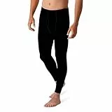 NOLOGO Calzamaglia Termica Uomo in Pile - Pantaloni Termici Uomo Elasticizzati, Sottotuta Moto, Pantaloni da Lavoro Uomo Invernali, Leggins Uomo, Collant Uomo Invernale, Intimo Termico Uomo