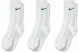 Nike Socks Everyday LTWT, Calzini Uomo, Bianco (White/Black), 38–42 (Taglia produttore: M), Confezione da 3