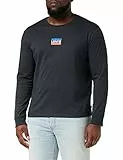Levi's Ls Std Graphic - Maglietta, T-shirt Uomo, Ls Std Graphic Tee - Maglietta Sportiva Ls Srt Pirate, Colore: Nero, XL