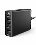 Anker Alimentatore USB Multidevice Caricatore USB da Parete (Tecnologia PowerIQ, 60W, 6 Porte) per iPhone, iPad, Samsung, Nexus, HTC, Nokia, Motorola e molti altri