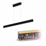 Philips Hue White and Color Ambiance Ensis, Lampada a Sospensione LED Smart, 2x39 W, Bluetooh, Nero