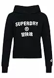 Superdry Felpa con Cappuccio Maglia di Tuta, Nero, 46 Donna