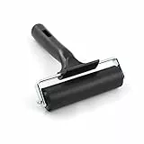 QWORK® Rullo in Gomma, Rullo Inchiostro Roller, per Stampa a Inchiostro, carta da parati,10 cm
