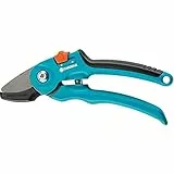 Forbici da Giardino Gardena A/S: Stabili Forbici da Potatura con Tagliente a Incudine, con Impugnature Ergonomiche a Due Posizioni (8855-20)