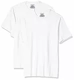 Amazon Essentials T-Shirt Girocollo a Maniche Corte Slim Uomo, Pacco da 2, Bianco, M