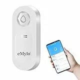 Sensore Acqua Wifi, eMylo Intelligente Sensore Di Allarme Acqua Lavora con l'app Tuya Smart Life, Sensore Allagamento con la notifica dell'app in tempo reale per casa, cucina, bagno