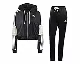 adidas W Bold Block TS Set Sportivo, Nero, M Donna