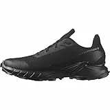 Salomon Alphacross 5 Gore-Tex Scarpe Impermeabili da Trail Running da Uomo, Grip potente, Protezione dalle intemperie e dall'acqua, Comfort a lunga durata, Black, 45 1/3