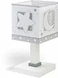 Dalber - Lampada da tavolo E-14, Chiaro di luna grigio, Multicolore, 14 x 14 x 29