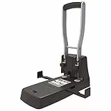 D.RECT 1500 Perforatore a 2 fori | Fora fino a 150 fogli | colore nero