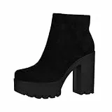 Elara Stivaletti da Donna Chelsea Boots Chunkyrayan Nero HQ115 Black-38