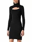 Urban Classics Abito Da Donna In Jersey Elasticizzato Con Scollo A V, Vestito Donna, Nero, L