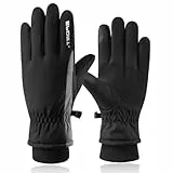 FENOHREFE Guanti caldi antivento per sci snowboard spalare ciclismo escursionismo guanti invernali termici guanti da sci guanti da ciclismo impermeabili