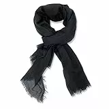 Digitek Foulard Donna - Sciarpa da Donna, Cotone e Lino Tinta Unita Scialle Stola Donna Capelli Leggero Lungo Elegante Cerimonia Scialli Miglior Regalo,180×100CM