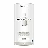 foodspring Proteine Whey in Polvere Neutro - Con 24g di Proteine per la Massa Muscolare, Ottima Solubilità, senza zuccheri aggiunti, Ricco di BCAA ed EAA - 750g