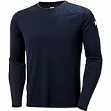 Helly Hansen HH Tech Crew, Maglietta a Maniche Lunghe Uomo, S, Blu (Navy)
