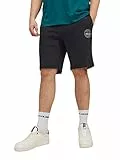 JACK&JONES PLUS Jpstshark-Pantaloncini Sportivi, Nero, 46 Uomo