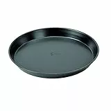 Lagostina Gustosa Teglia Pizza Rotonda in Acciaio Antiaderente per Forno, Nero, Diametro 32 cm