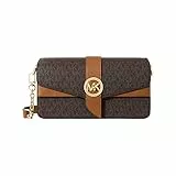 Michael Kors MD Conv Shldr, Borsa Donna, BRN/Acorn, Unica