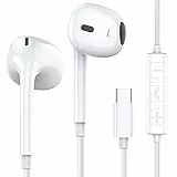 MOSWAG Cuffie USB C, Cuffie Type C, in-Ear con Microfono, Controllo del Volume e Suono Puro, Cuffiette Tipo C per Samsung S23 Galaxy S22 Pixel 7 6 6a 5, iPad Air OnePlus 9
