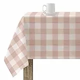 BELUM | Tovaglia resinata antimacchia 550-11, Tovaglia Quadri Vichy dimensioni; 100 x 155 cm, Tovaglia antimacchia NO Hule, Tovaglia Vichy Rosa, Tovaglia Tessuto 100% cotone organico