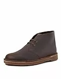 Clarks Desert Boot Bushacre 3, Stivali Uomo, Marrone Dark Brown Leather, 42 EU