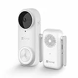 EZVIZ Campanello Video 2K WiFi, 115 Giorni Durata della Batteria,Visione Notturna, Audio Bidirezionale, Rilevamento di Persone, FOV Verticale 176° DB2 3MP