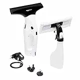 Amazon Basics - Set di aspiratore per finestra con batteria al litio ricaricabile, specchi e vetri della doccia, presa europea,britannica,americana e giapponese inclusa,2 unità, 12.6 x 27.99 x 33.81cm