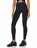 AURIQUE Leggings da Corsa Termici Donna, Nero, 46