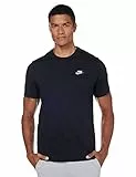 Nike Sportswear Club, Maglietta A Maniche Corte Uomo, Nero (Black/White), 16